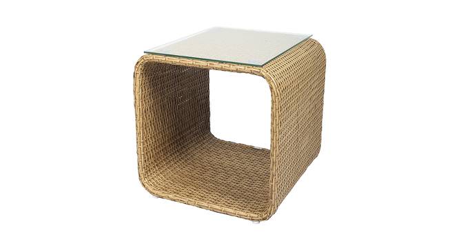 Parkway Outdoor Side Table (Light Brown) by Urban Ladder - - 