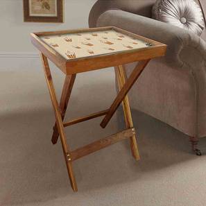 Center Table For Sofa Design Montgomery Tray Table (Matte Finish, Multicolor)