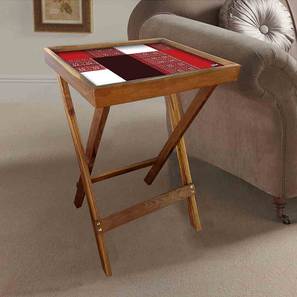 Tea Table Design Reverie Tray Table (Matte Finish, Multicolor)