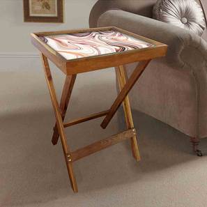 Center Table For Sofa Design Reynard Tray Table (Matte Finish, Multicolor)