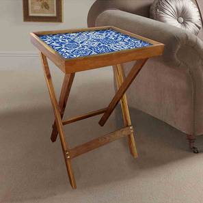 Tea Table Design Seymour Tray Table (Matte Finish, Multicolor)