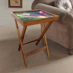 Tea Table Design Sydney Tray Table (Matte Finish, Multicolor)