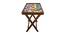 Suede Tray Table (Matte Finish, Multicolor) by Urban Ladder - Design 1 Side View - 422727