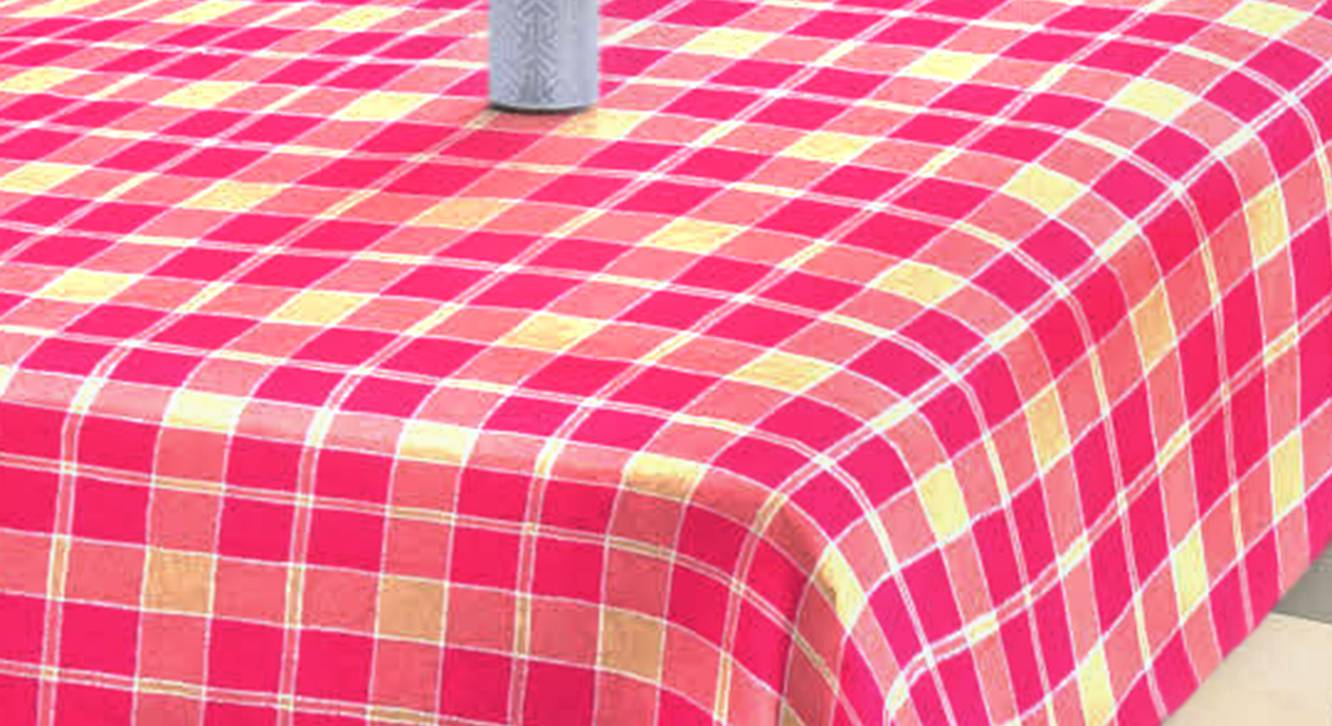 Pink Cotton Table Cover Urban Ladder