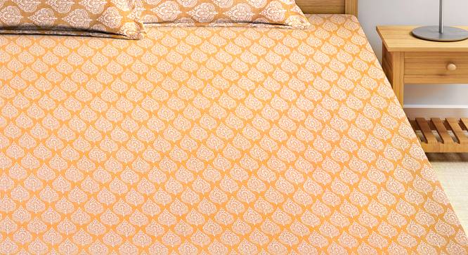 Ariah Bedsheet Set (Brown, King Size) by Urban Ladder - Front View Design 1 - 423016