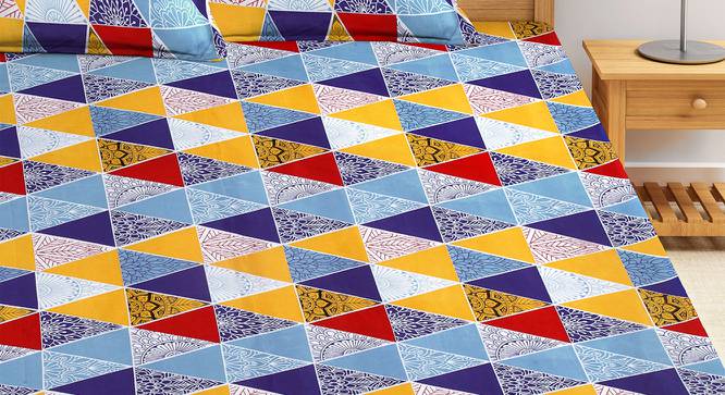 Audi Bedsheet Set (King Size, Multicolor) by Urban Ladder - Front View Design 1 - 423102