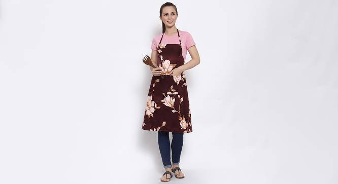 Ava Apron (Brown) by Urban Ladder - Cross View Design 1 - 423152