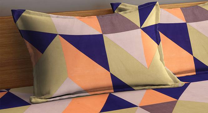 Brendon Bedsheet Set (King Size, Multicolor) by Urban Ladder - Cross View Design 1 - 423316