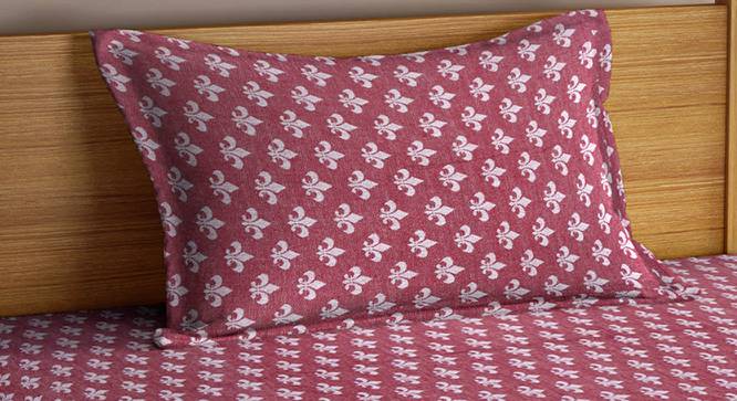 Declan Bedsheet Set (Red, Single Size) by Urban Ladder - Cross View Design 1 - 423518