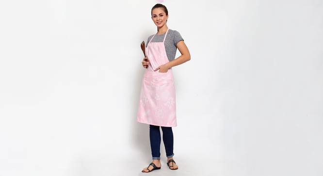 Eleanor Apron (Pink) by Urban Ladder - Cross View Design 1 - 423599
