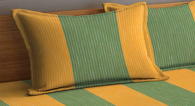 Allieson Bedsheet Set (Green, King Size) by Urban Ladder - Cross View Design 1 - 423603