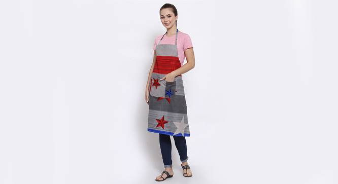 Gianna Apron (Grey) by Urban Ladder - Front View Design 1 - 423767