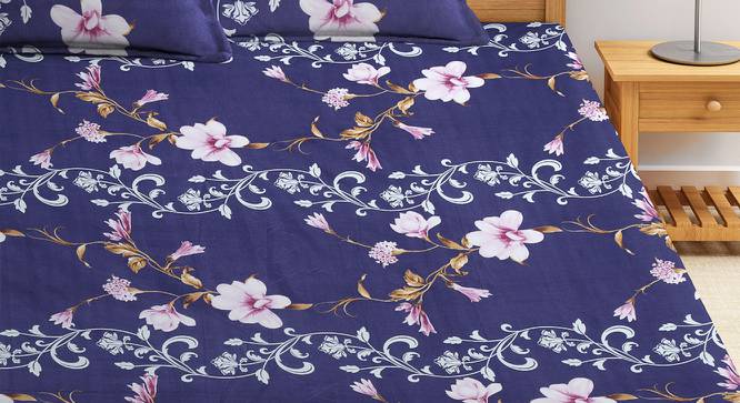 Gypsy Bedsheet Set (Blue, King Size) by Urban Ladder - Front View Design 1 - 423773