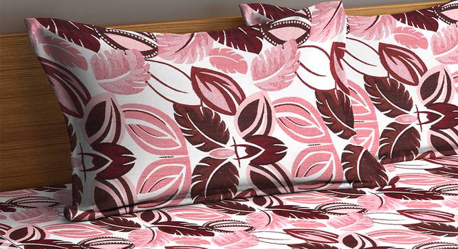Gia Bedsheet Set (Pink, King Size) by Urban Ladder - Cross View Design 1 - 423783