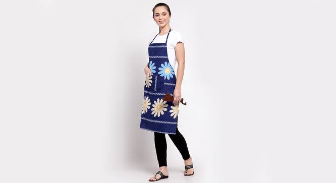 Hannah Apron (Blue) by Urban Ladder - Front View Design 1 - 423819