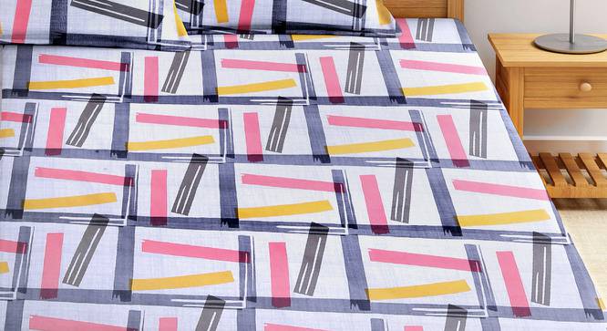 Sanford Bedsheet Set (King Size, Multicolor) by Urban Ladder - Front View Design 1 - 423913