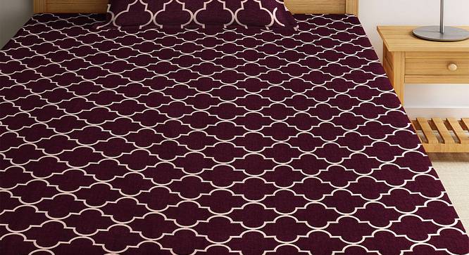 Drey Bedsheet Set (Brown, Single Size) by Urban Ladder - Front View Design 1 - 423966