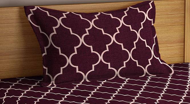Drey Bedsheet Set (Brown, Single Size) by Urban Ladder - Cross View Design 1 - 423975
