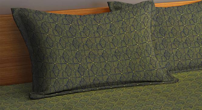 Maurice Bedsheet Set (Green, King Size) by Urban Ladder - Cross View Design 1 - 424062