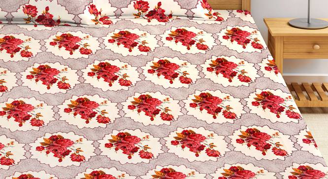 Kaylani Bedsheet Set (Cream, King Size) by Urban Ladder - Front View Design 1 - 424131