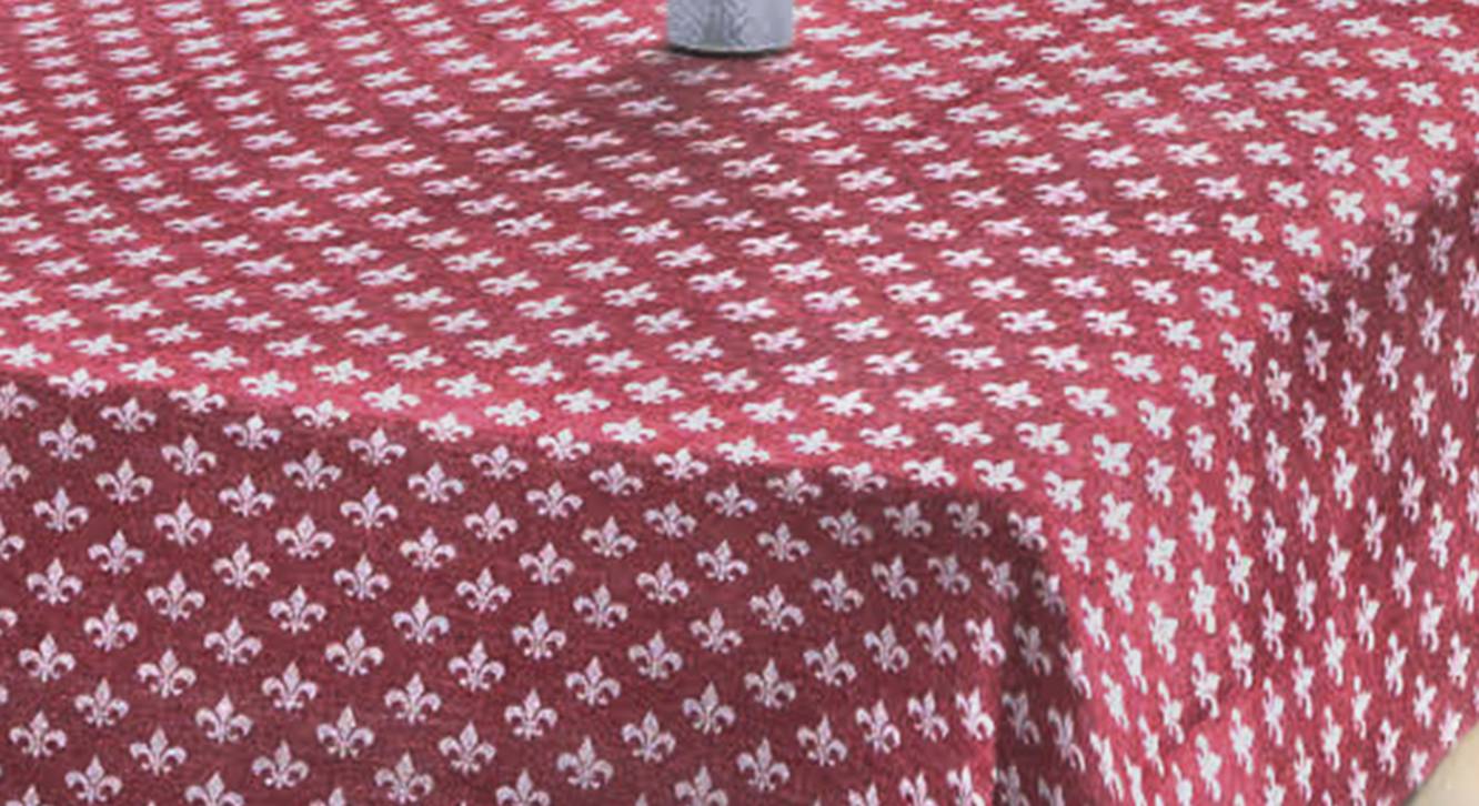 Red Cotton Table Cover Urban Ladder