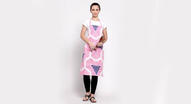 Lily Apron (Pink) by Urban Ladder - Front View Design 1 - 424322