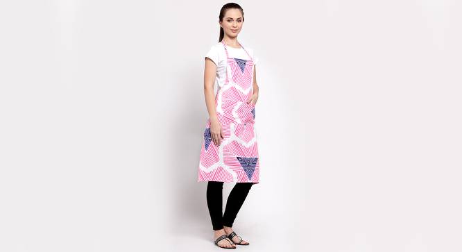 Lily Apron (Pink) by Urban Ladder - Cross View Design 1 - 424334