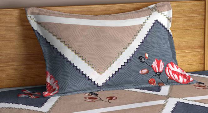 Millie Bedsheet Set (Brown, Single Size) by Urban Ladder - Cross View Design 1 - 424592