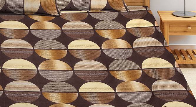 Mo Bedsheet Set (Brown, King Size) by Urban Ladder - Front View Design 1 - 424621