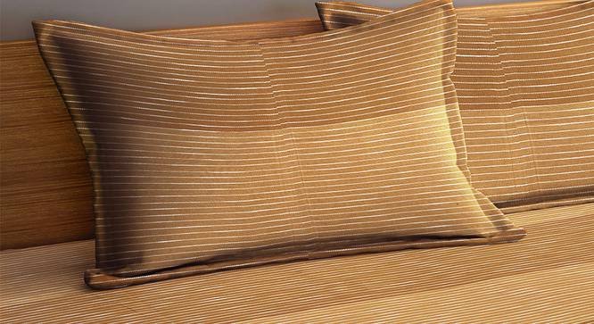 Quint Bedsheet Set (Brown, King Size) by Urban Ladder - Cross View Design 1 - 424627