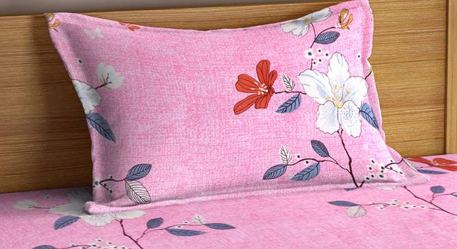 Lorrin Bedsheet Set (Pink, Single Size) by Urban Ladder - Cross View Design 1 - 424758