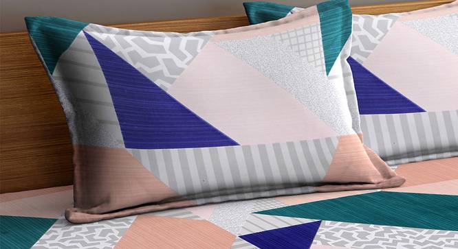 Tenny Bedsheet Set (King Size, Multicolor) by Urban Ladder - Cross View Design 1 - 424938