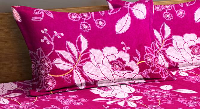 Willa Bedsheet Set (Pink, King Size) by Urban Ladder - Cross View Design 1 - 425283