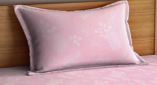 Yogi Bedsheet Set (Pink, Single Size) by Urban Ladder - Cross View Design 1 - 425353