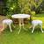 Amira outdoor stool white lp