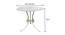Amira Balcony Table (White) by Urban Ladder - Design 1 Dimension - 425384