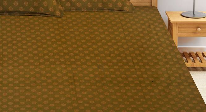 Aniya Bedsheet Set (Brown, King Size) by Urban Ladder - Front View Design 1 - 425448