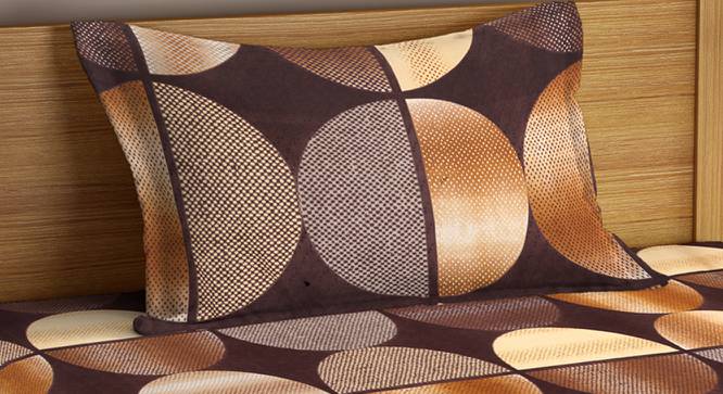 Aria Bedsheet Set (Brown, Single Size) by Urban Ladder - Cross View Design 1 - 425461