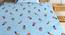 Gizmo Bedsheet Set (Blue, Single Size) by Urban Ladder - Front View Design 1 - 425595