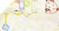 Eliana Bedsheet Set (Yellow, Single Size) by Urban Ladder - Rear View Design 1 - 425632