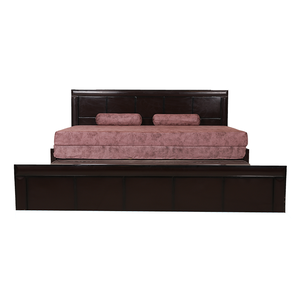 Berlin sofa cum bed with storage dark brown lp