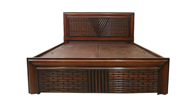 Axel Storage Bed (King Bed Size, Walnut) by Urban Ladder - Front View Design 1 - 425694