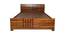 Barnett Storage Bed (King Bed Size, Walnut) by Urban Ladder - Front View Design 1 - 425695