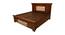 Anders Storage Bed (King Bed Size, Walnut) by Urban Ladder - Rear View Design 1 - 425732