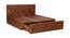 Aragorn Storage Bed (King Bed Size, HONEY) by Urban Ladder - Rear View Design 1 - 425737