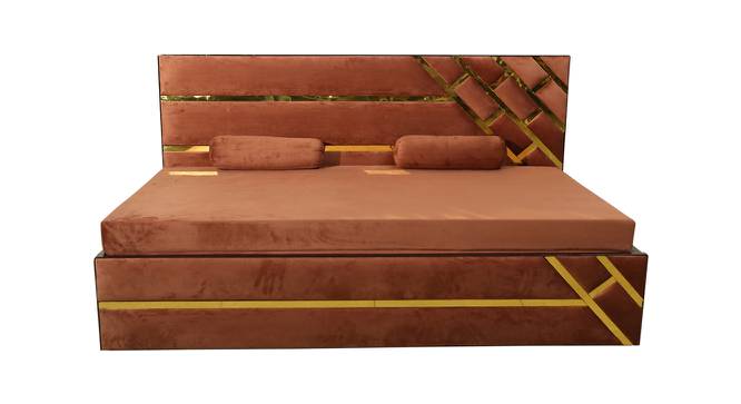 Briella Dewan Cum Bed (Dark Brown) by Urban Ladder - Front View Design 1 - 425786