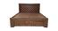 Callan Storage Bed (King Bed Size, Walnut) by Urban Ladder - Front View Design 1 - 425789