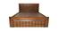 Emerson Storage Bed (King Bed Size, Walnut) by Urban Ladder - Front View Design 1 - 425791