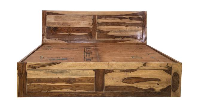 Carolina Storage Bed (King Bed Size, HONEY) by Urban Ladder - Front View Design 1 - 425794