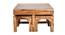 Cato Coffee Table With Stools (HONEY, HONEY Finish) by Urban Ladder - Cross View Design 1 - 425801